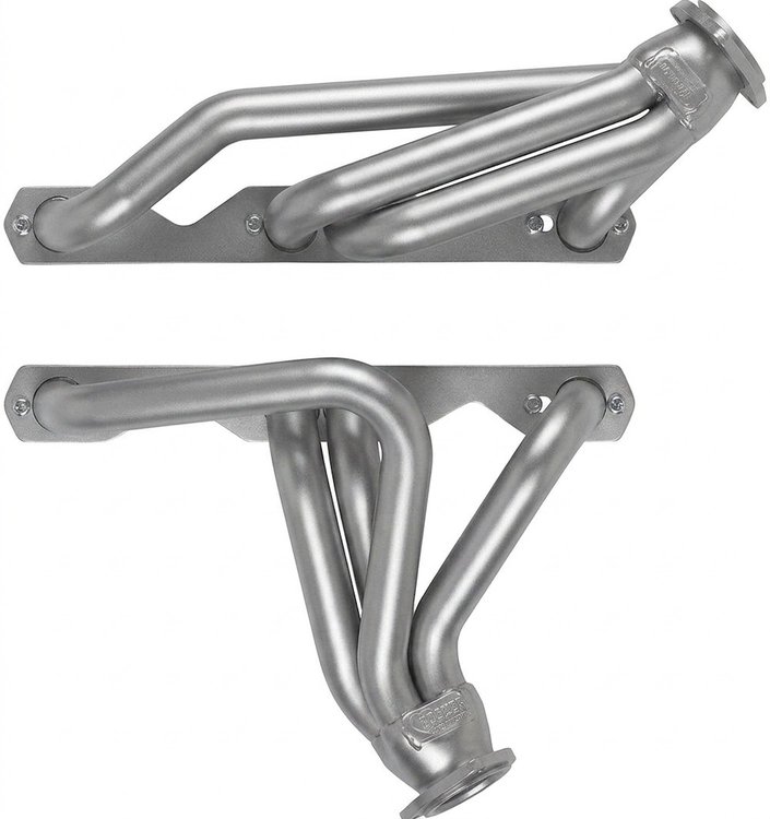 CC13-SEC Shorty Header Set, Chevy Vega & Monza w/Small Block Chevy [Silver Ceramic Coating]