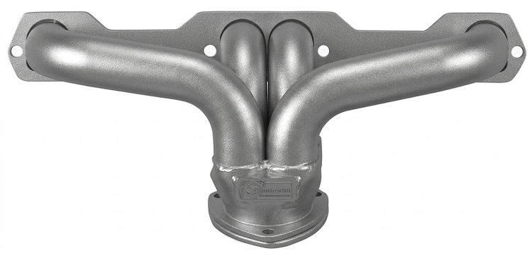 CC134-SEC Shorty Header Set, Small Block Chevy [Silver Ceramic Coating]