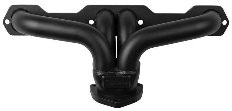 CC134DP-BEC Shorty Header Set, Small Block Chevy, D-Port Flange [Black Satin Ceramic Coating]