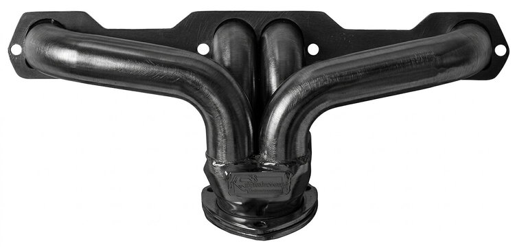 CC134DP-P Shorty Header Set, Small Block Chevy, D-Port Flange [Raw/Unfinished]