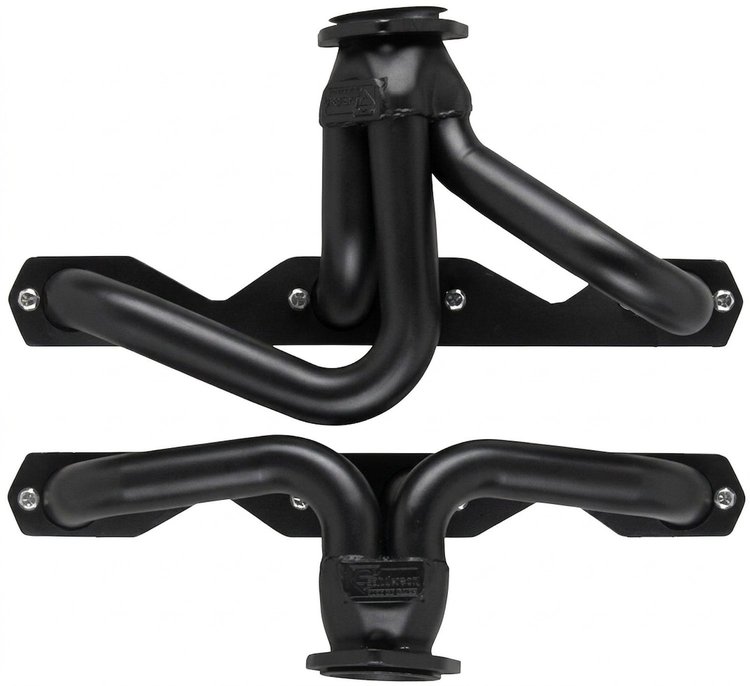 CC14-BEC Shorty Header Set, 1962-1967 Chevy Nova w/Small Block Chevy [Black Satin Ceramic Coating]