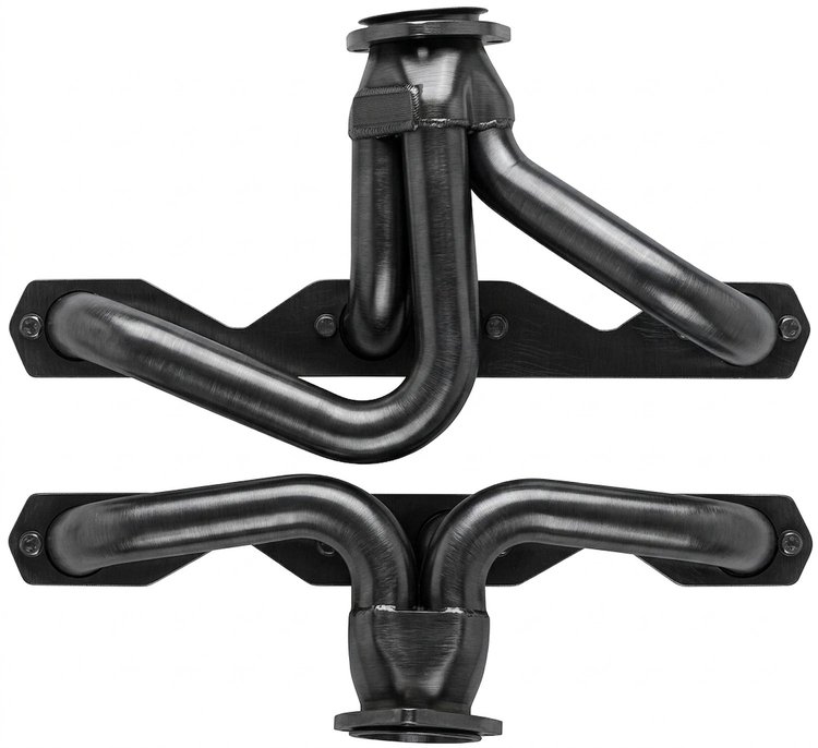 CC14-P Shorty Header Set, 1962-1967 Chevy Nova w/Small Block Chevy [Raw/Unfinished]