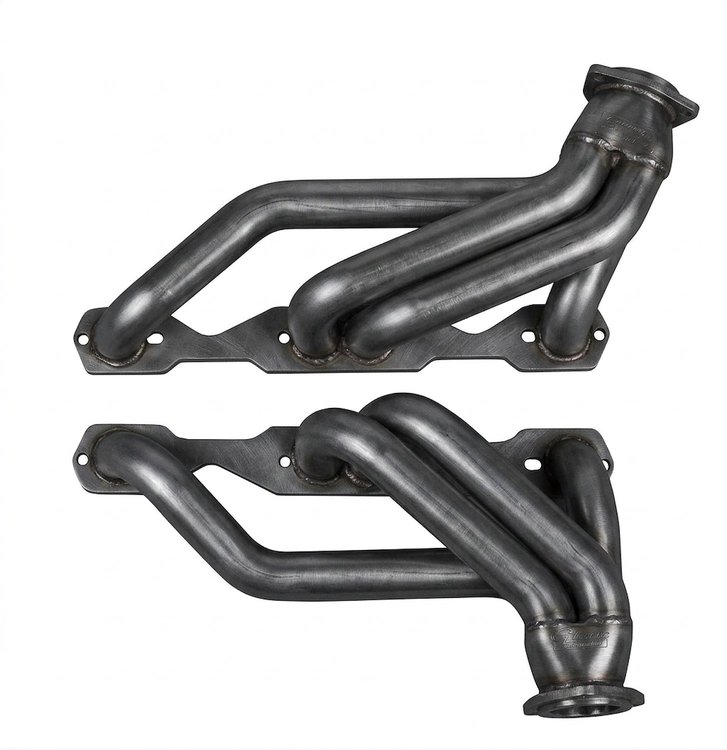 CC16APAC-P Shorty Header Set, 1967-1969 GM F-Body, 1968-1972 Chevy Nova w/SBC, w/ Factory A/C, Angle Plug [Raw/Unfinished]