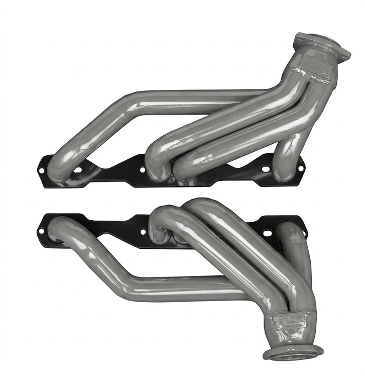 CC16DP-SEC Shorty Header Set, 1967-1969 GM F-Body, 1968-1972 Chevy Nova w/Small Block Chevy, D-Port Flange [Silver Ceramic]