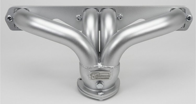 CC178-SEC Shorty Header Set, Small Block Chevy [Silver Ceramic Coating]