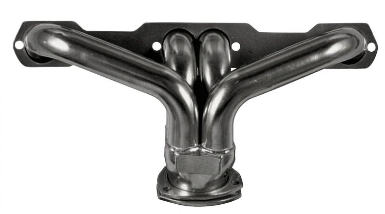 CC1AP-P Shorty Header Set, Small Block Chevy, Angle Plug [Raw/Unfinished]