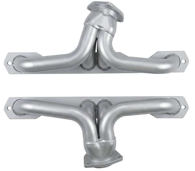 CC3-SEC Shorty Header Set, 1970-1992 Chevy Camaro, 1955-Up Chevy Trucks w/Small Block Chevy [Silver Ceramic Coating]