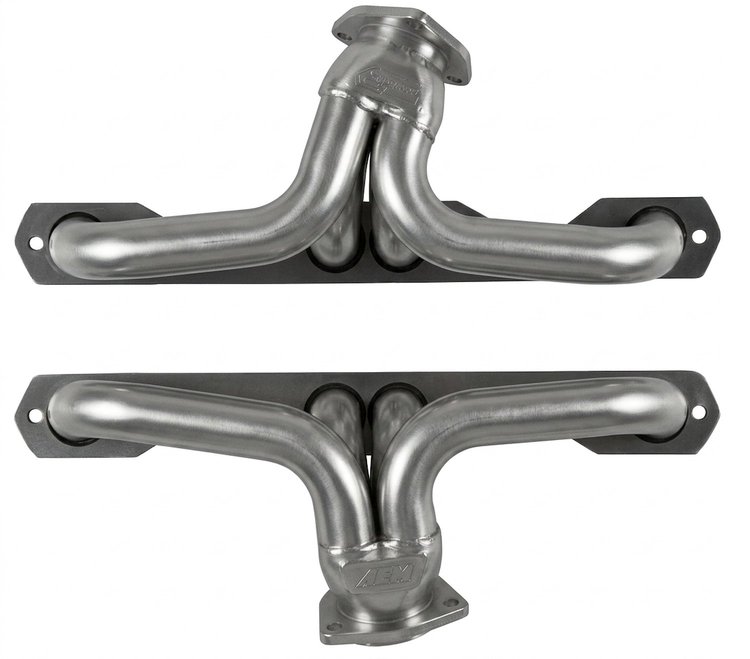 CC3DP-SEC Shorty Header Set, 1970-1992 Chevy Camaro, 1955-Up Chevy Trucks w/Small Block Chevy [Silver Ceramic Coating]