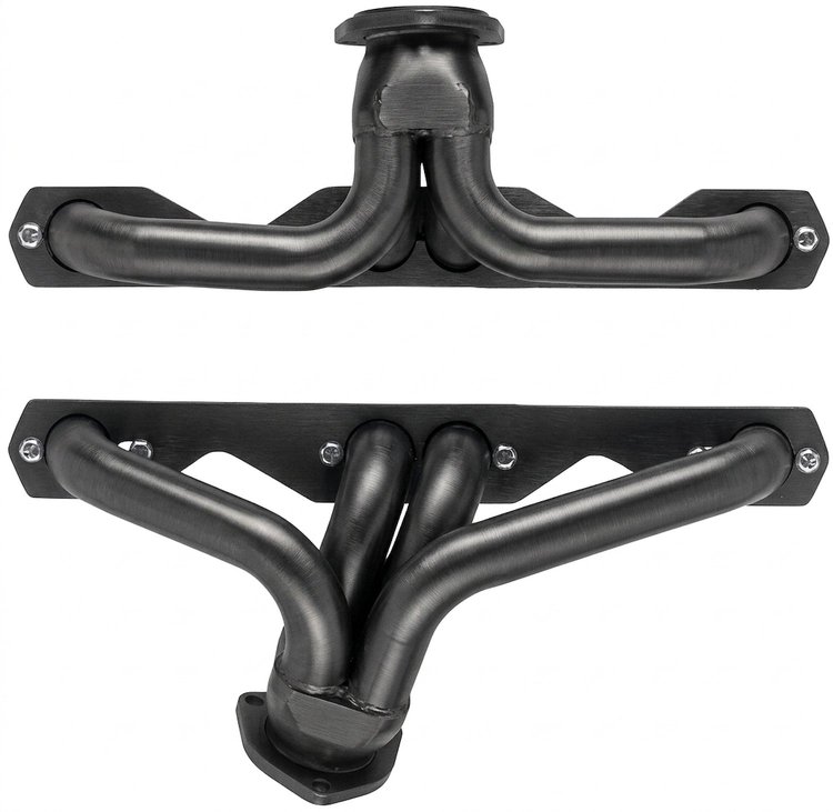 CC4-P Shorty Header Set, 1935-1940 Ford Cars/Trucks, 1960s Ford Trucks w/Small Block Chevy [Raw/Unfinished]