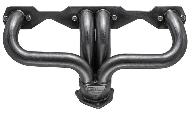 CC5-158-P Shorty Header Set, Small Block Chevy, Angle Plug [Raw/Unfinished]