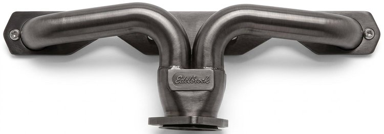 CC90DP-158-P Shorty Header Set, Jaguar & Pontiac Fiero w/Small Block Chevy, Angle Plug, D-Port Flange [Raw/Unfinished]