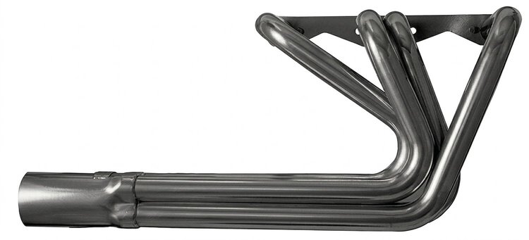 CER409-P Sprint Car Style Roadster Header, Chevy 348-409ci "W" Engine, 26 in. Turnout Length [Raw/Unfinished]
