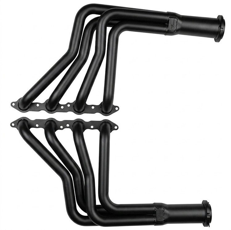 CPLS-BEC Full-Length Header Set, GM LS Engines [Black Satin Ceramic Coating]