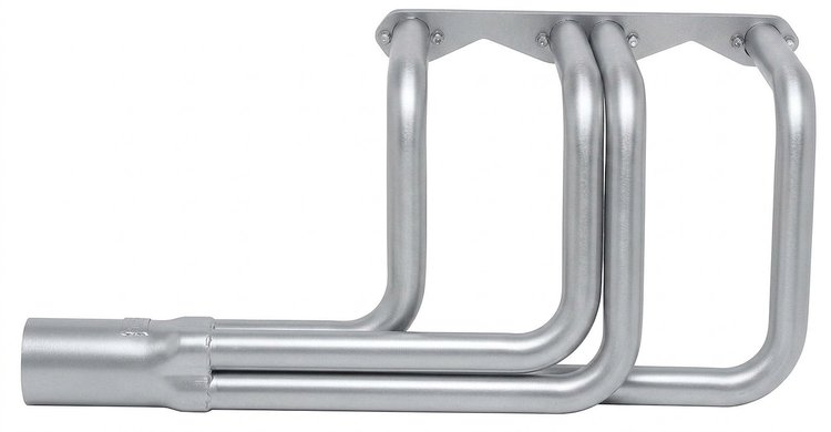 CR100-SEC Roadster Header, Small Block Chevy, 26 in. Turnout Length [Silver Ceramic Coating]