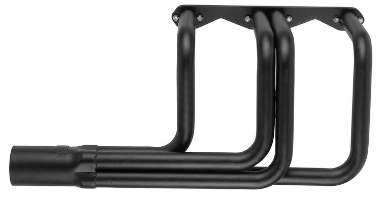 CR10036-BEC Roadster Header, Small Block Chevy, 36 in. Turnout Length [Black Satin Ceramic Coating]