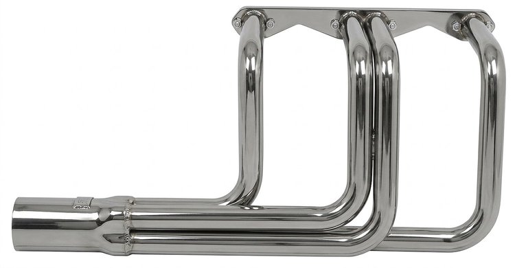 CR10036-SEC Roadster Header, Small Block Chevy, 36 in. Turnout Length [Silver Ceramic Coating]