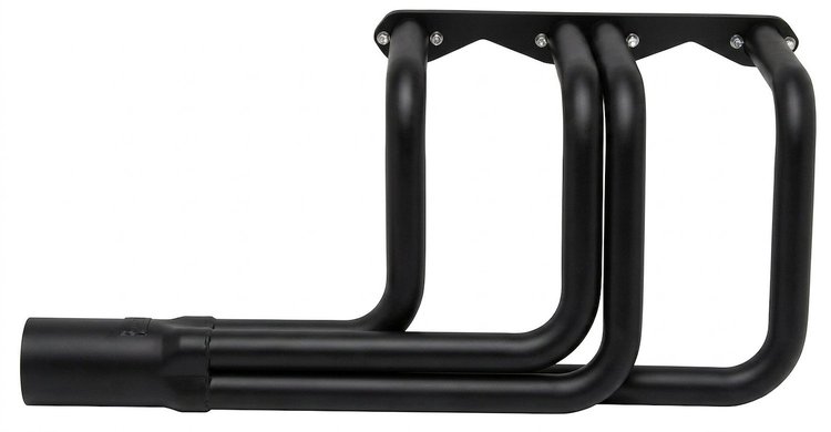 CR10048-BEC Roadster Header, Small Block Chevy, 48 in. Turnout Length [Black Satin Ceramic Coating]