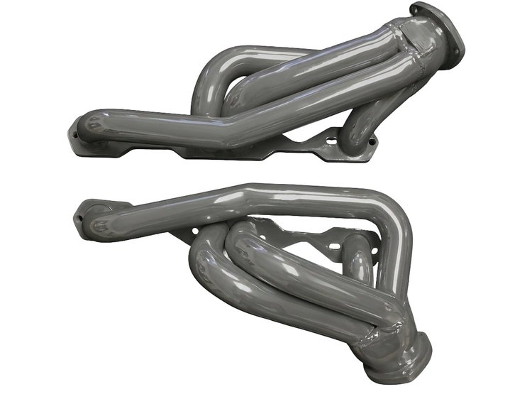 CS11-4X4-SEC Shorty Header Set, 1982-Up Chevy S-10/Blazer 4x4 w/Small Block Chevy [Silver Ceramic Coating]
