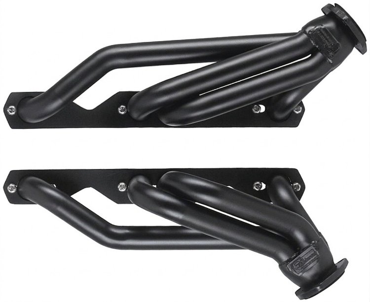 CS11-BEC Shorty Header Set, 1982-Up Chevy S-10/Blazer w/Small Block Chevy [Black Satin Ceramic Coating]