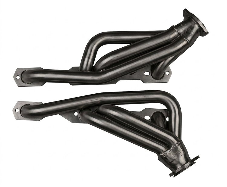 CS11AP-P Shorty Header Set, 1982-Up Chevy S-10/Blazer w/Small Block Chevy, Angle Plug [Raw/Unfinished]