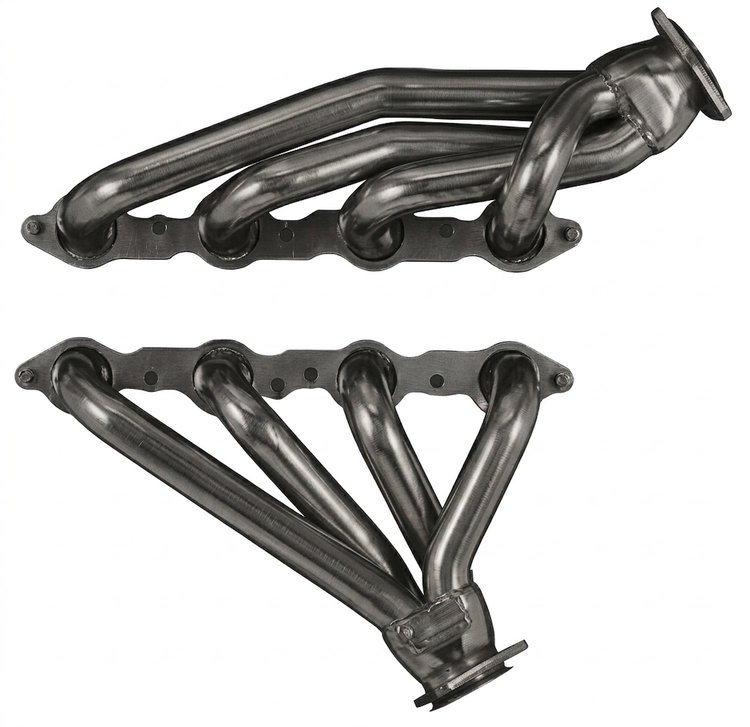 CSLS158-P Shorty Headers, 82-Up Chevy S-10/Blazer 4WD, 55-57 Chevy Cars, 64-Up Chevy Chevelle/El Camino w/LS [Raw/Unfinished]