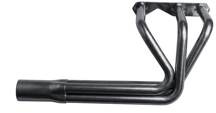 CVR10048-P Classic-Style Roadster Header, Chevy 90-Deg V6, 48 in. Turnout Length [Raw/Unfinished]