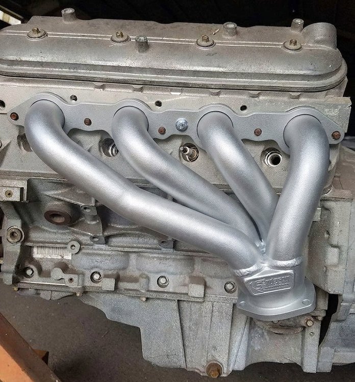 D1-SEC Shorty Header Set, Datsun Z-Car Chassis w/GM LS Engines [Silver Ceramic Coating]