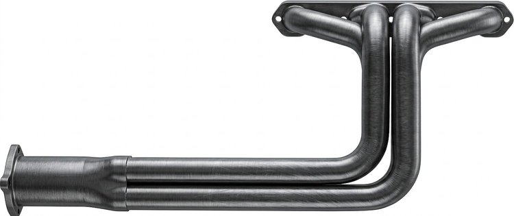 DBR200-P Roadster Header, Big Block Chrysler 383-440 RB Wedge, 26 in. Turnout Length [Raw/Unfinished]