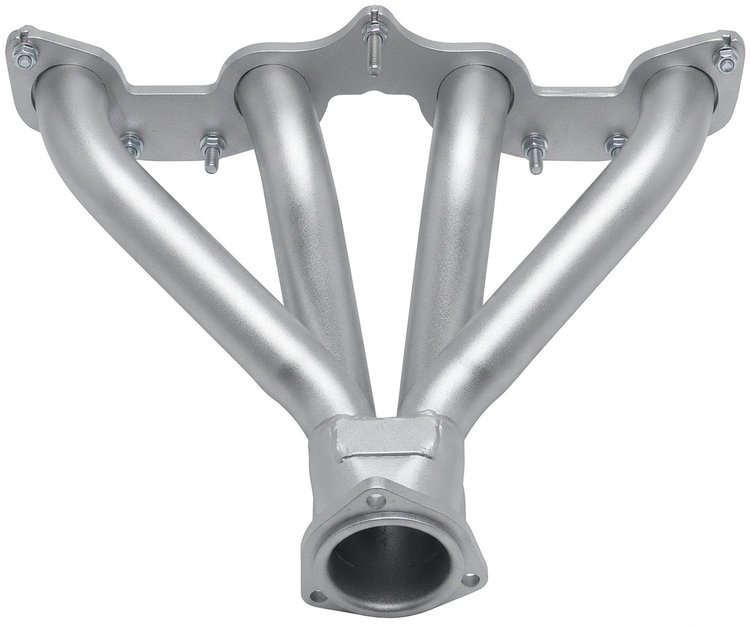 DD5-SEC Shorty Header Set, 1928-41 Cars/Trucks w/DeSoto 276-345 Hemi Engine [Silver Ceramic Coating]