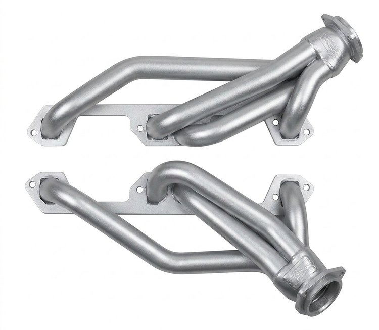 DD8-SEC Shorty Header Set, Mopar A-Body w/Small Block Chrysler 318-360ci [Silver Ceramic Coating]