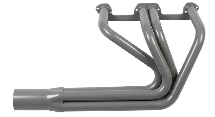 DER10036-SEC Sprint-Style Header, Small Block Chrysler, 36 in. Turnout Length [Silver Ceramic Coating]