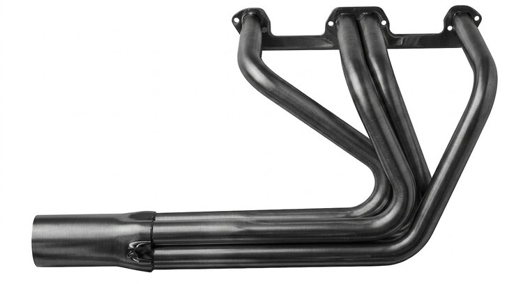 DER10048-P Sprint-Style Header, Small Block Chrysler, 48 in. Turnout Length [Raw/Unfinished]