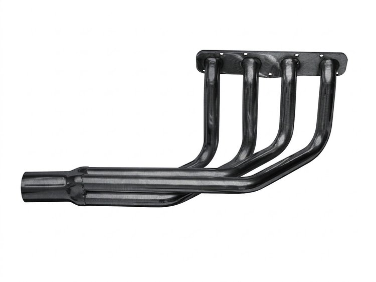 DR39236-P Classic-Style Outside Chassis Headers, Chrysler Imperial-Firepower 331-392ci Hemi, 36 in. Turnout [Raw/Unfinished]