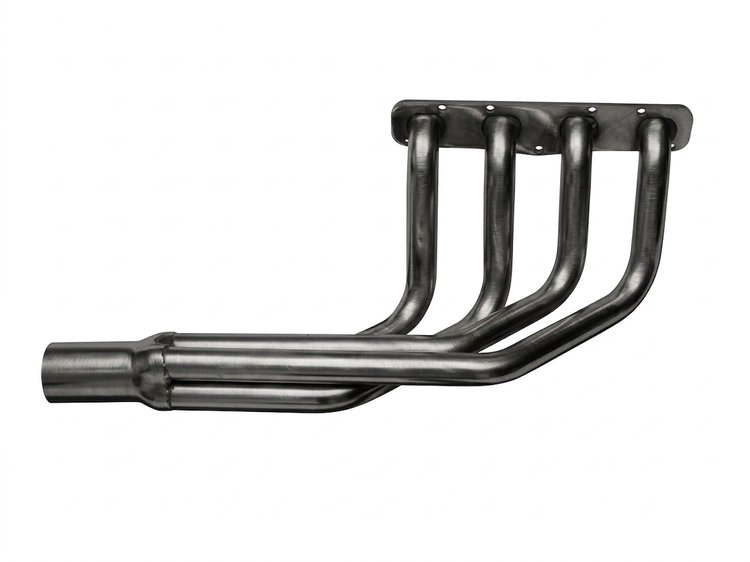 DR39248-P Classic-Style Outside Chassis Headers, Chrysler Imperial-Firepower 331-392ci Hemi, 48 in. Turnout [Raw/Unfinished]