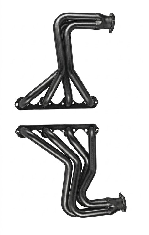 F302-P Full-Length Header Set, Small Block Ford 221-302ci [Raw/Unfinished]