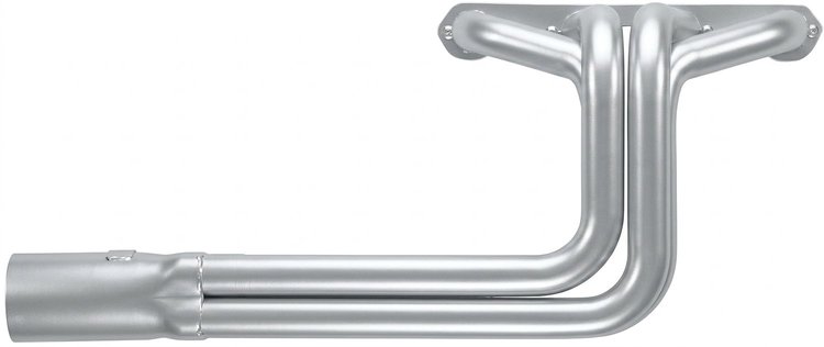 FBR100-SEC Roadster Header, Small Block Ford, 26 in. Turnout Length [Silver Ceramic Coating]