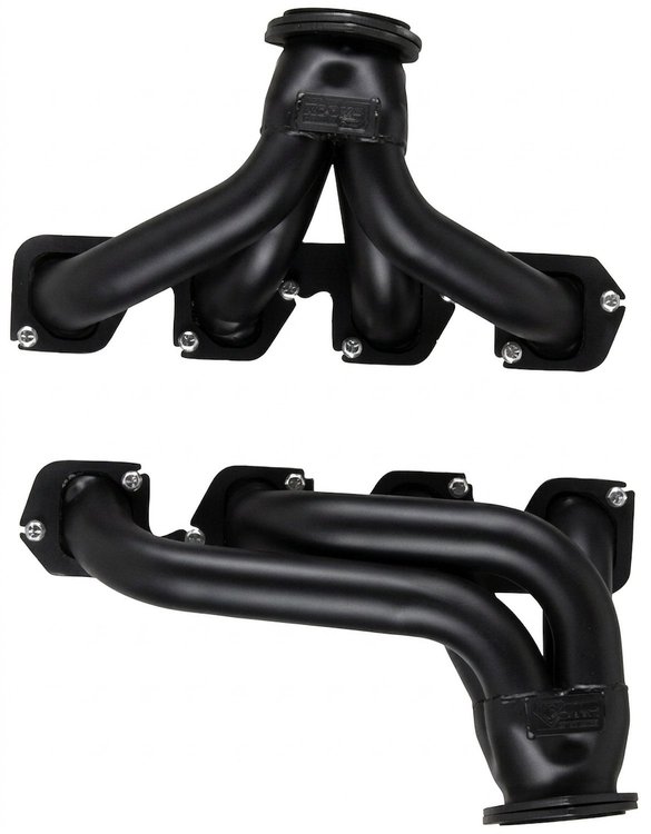 FC1-BEC Shorty Header Set, 1930-1941 Cars/Trucks w/Ford 351C/351M/400 [Black Satin Ceramic Coating]