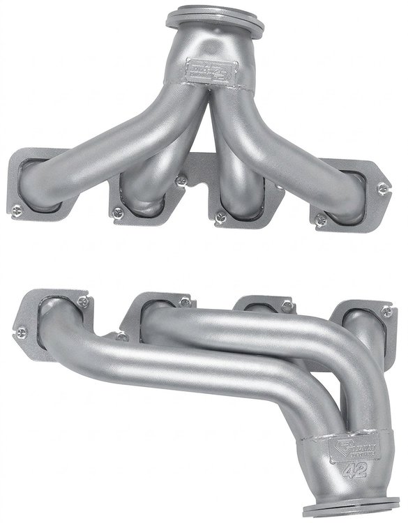 FC1-SEC Shorty Header Set, 1930-1941 Cars/Trucks w/Ford 351C/351M/400 [Silver Ceramic Coating]