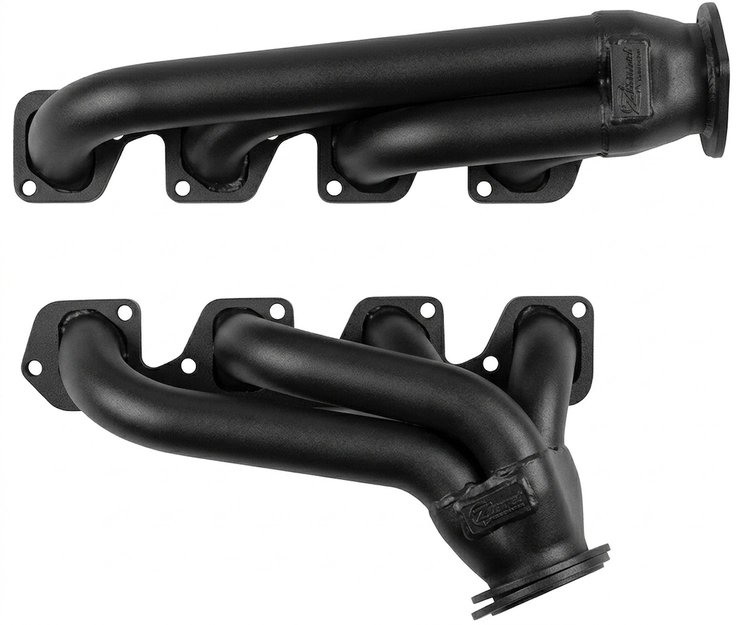 FC4-BEC Shorty Header Set, 1969-1973 Ford Mustang w/Ford 351C/351M/400 [Black Satin Ceramic Coating]