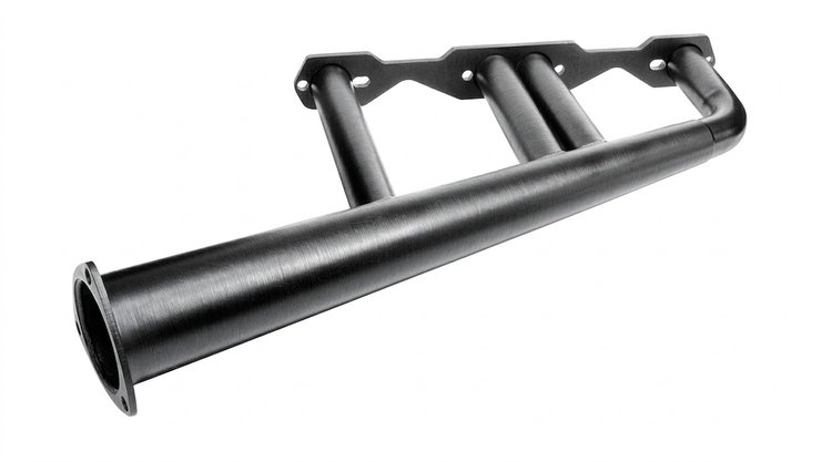 FER10048-P Sprint-Style Roadster Header, Small Block Ford 221-302/351W, 48 in. Turnout Length [Raw/Unfinished]