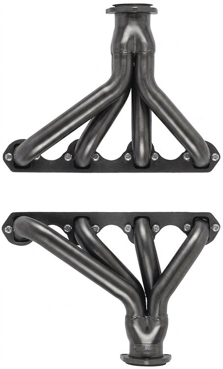 FF1-P Shorty Header Set, 27-48 Ford Cars/Trucks, 48-52 Ford F100, 55-59 Ford Full-Size Cars w/SBF 221-302/351W [Raw/Unfinished]