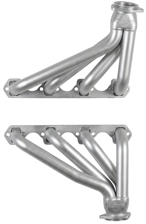 FF2-SEC Shorty Header Set, 1935-1940 Cars/Trucks, 1963-Up Ford F100 w/Small Block Ford 221-302/351W [Silver Ceramic Coating]