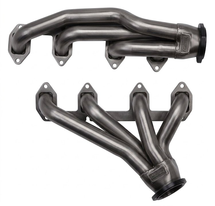 FF393-P Shorty Header Set, 1967-1973 Ford Mustang w/Ford 332-428 FE [Raw/Unfinished]