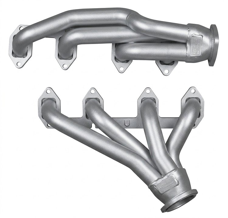 FF393-SEC Shorty Header Set, 1967-1973 Ford Mustang w/Ford 332-428 FE [Silver Ceramic Coating]