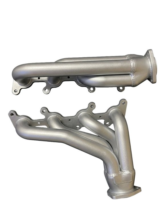 FF4.6-SEC Shorty Header Set, Ford DOHC Modular V8, Oval Port [Silver Ceramic Coating]
