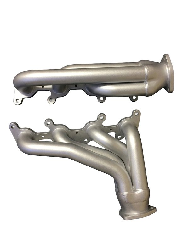 FF4.6S-SEC Shorty Header Set, Ford SOHC Modular V8, Round Port [Silver Ceramic Coating]