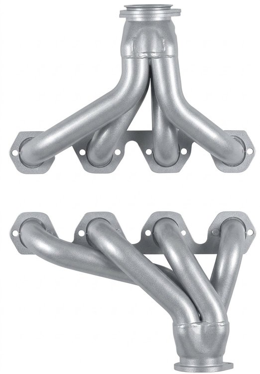 FF460-SEC Shorty Header Set, 1935-1940 Ford Cars/Trucks w/Big Block Ford 429-460ci [Silver Ceramic Coating]