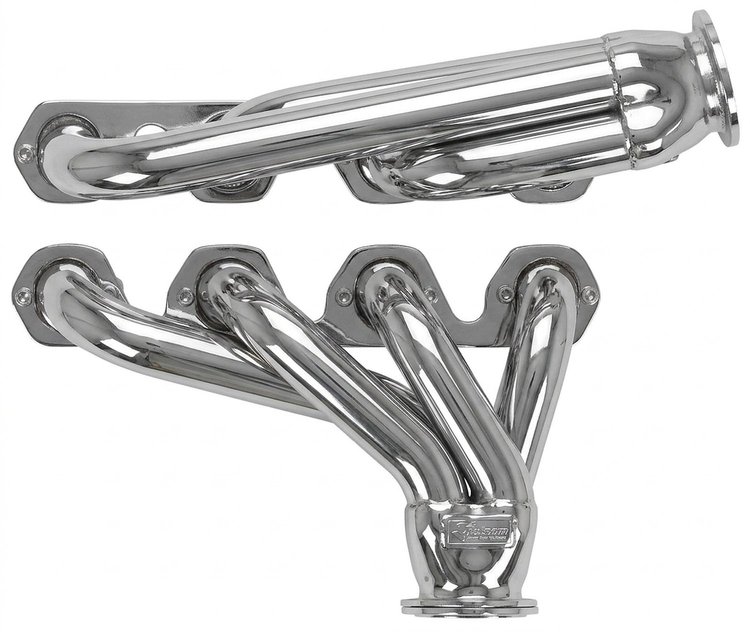FF461CJ-SEC Shorty Header Set, 1953-Up Ford F100 w/Big Block Ford 429-460ci & Cobra Jet/GT (16-Bolt Flange) [Silver Ceramic]