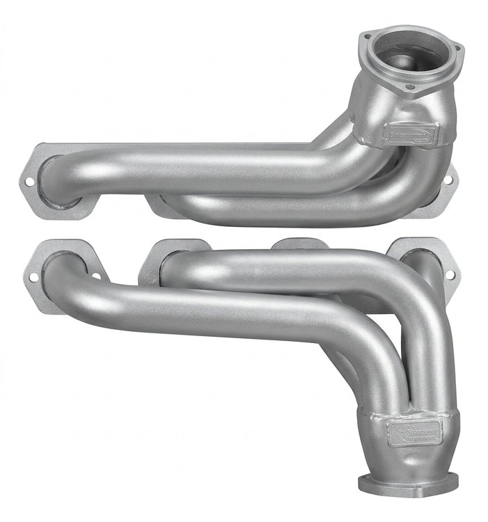 FF463-SEC Shorty Header Set, 1967-1977 Ford Bronco w/Big Block Ford 429-460ci [Silver Ceramic Coating]