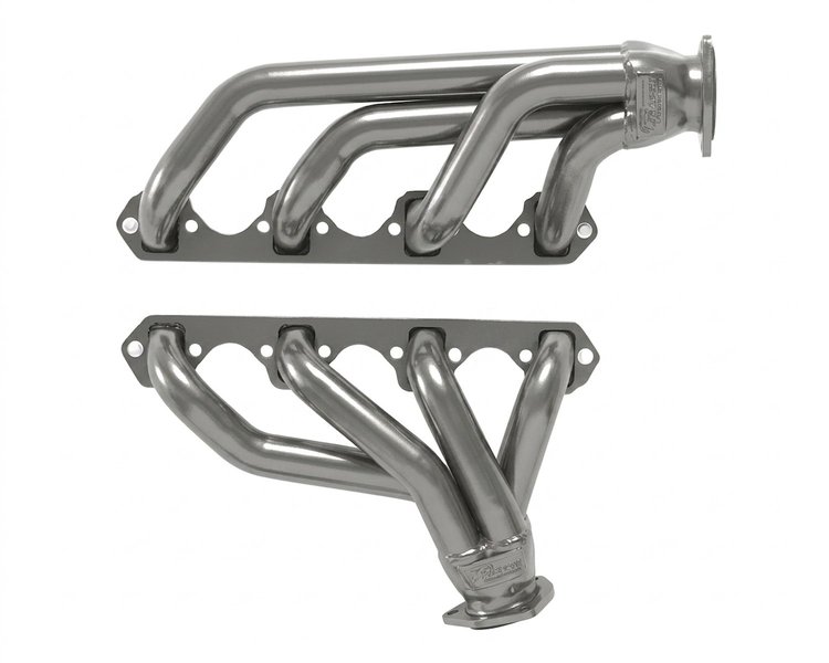 FF6-351-SEC Shorty Header Set, Small Block Ford 351W, C4/C6 or Manual Transmission [Silver Ceramic Coating]